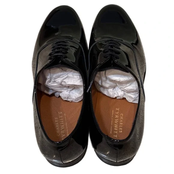 Charles Tyrwhitt Shiny Black Derbys - Picture 7 of 12